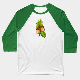 Acorns & Leaves Baseball T-Shirt